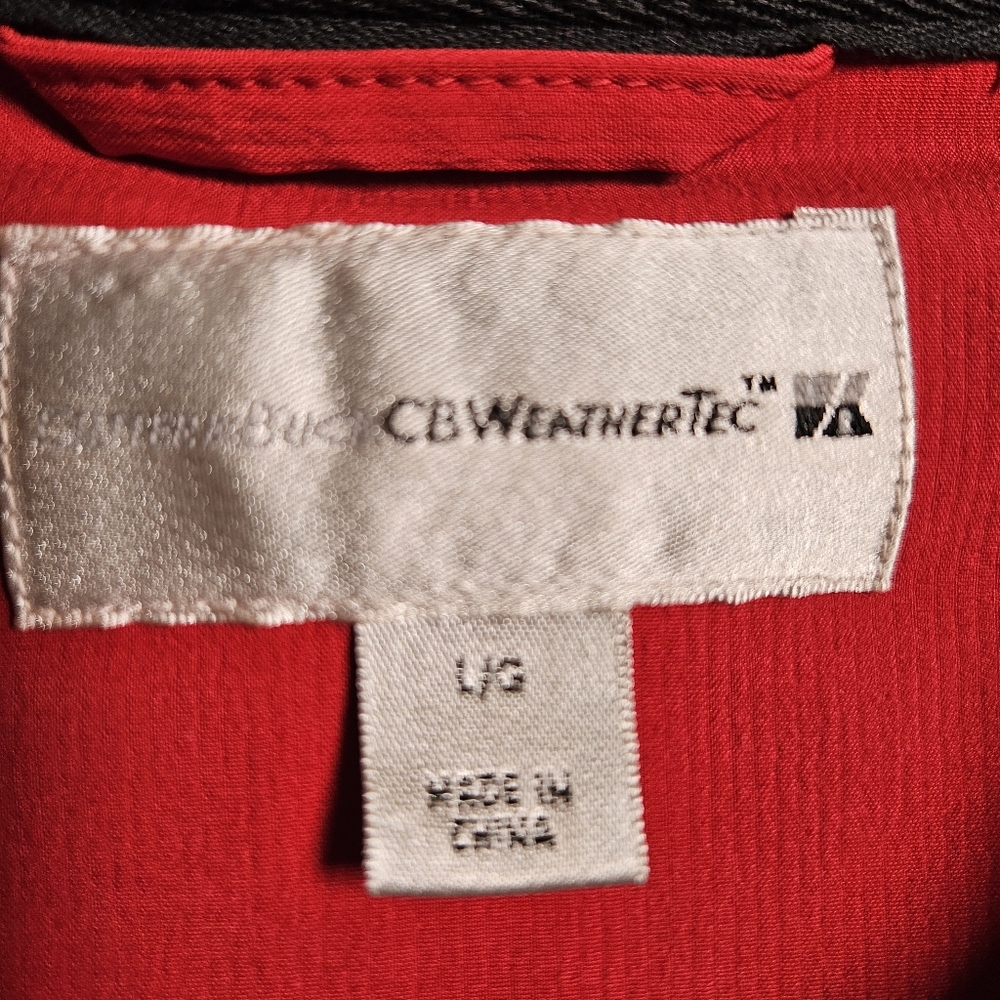 Cutter & Buck Mens L WeatherTec Red‎ Pullover Golf Windbreaker Jacket Wind Shirt - Picture 3 of 10
